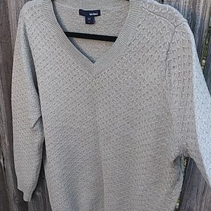 Basic editions v neck waffle knit Sweater …